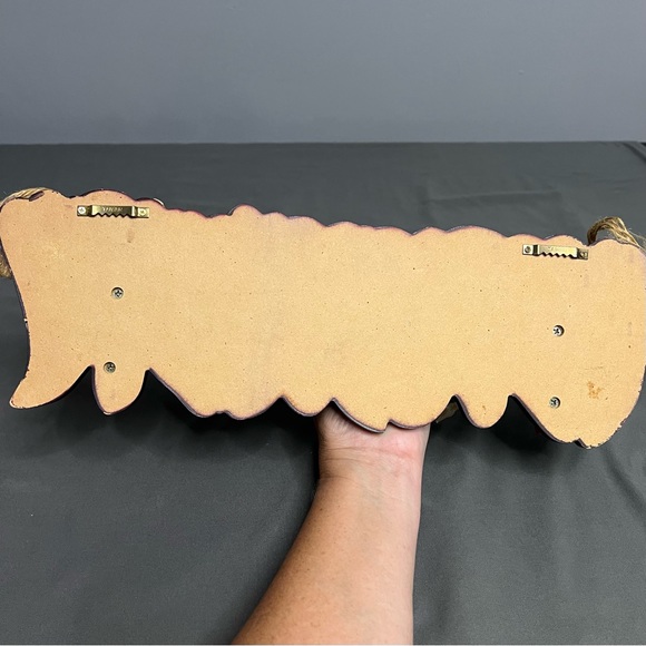 VTG Wooden Red Peppers Hanging Or Wall Mounted Shelf 16x3.5x5” - Picture 6 of 10